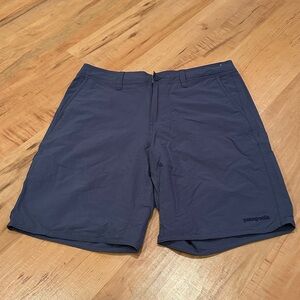 Patagonia Shorts Mens 34 Blue Stretch Wavefarer Walk Nylon UPF Chino Casual